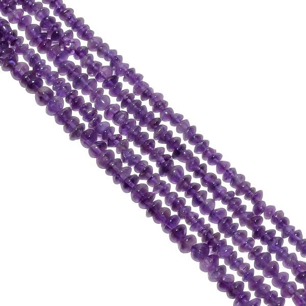 African Amethyst 3.5-5mm Smooth Roundel Beads Strand, Dark Amethyst Plain Roundel Beads, Amethyst Plain Roundel Beads