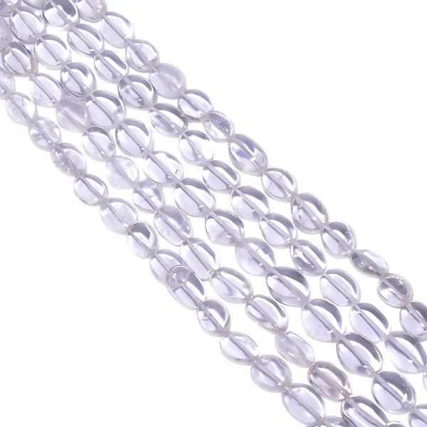 Crystal Quartz Faceted Oval Stone Beads -9x7-14x10mm Size
