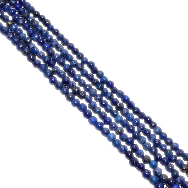 Lapis Plain Beaded Beads Round Shape, (4.5mm Size) 