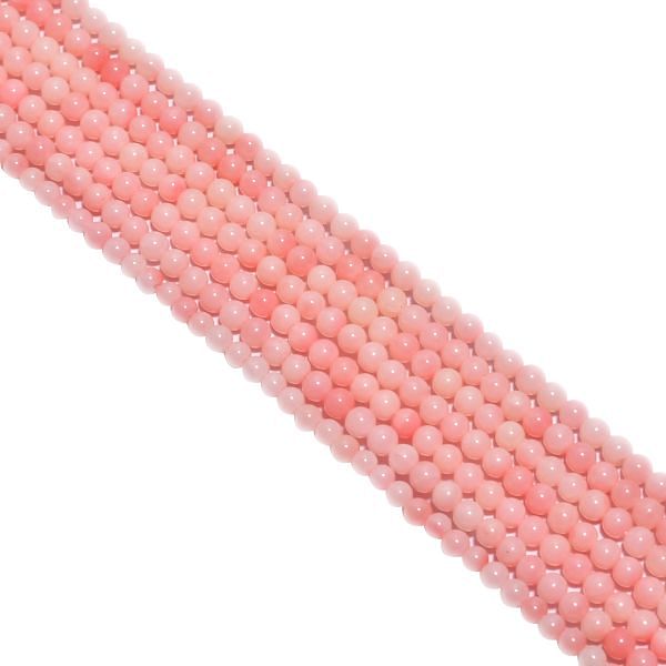 Pink Opal  Round Smooth Beaded Beads In  2-2.5mm Size