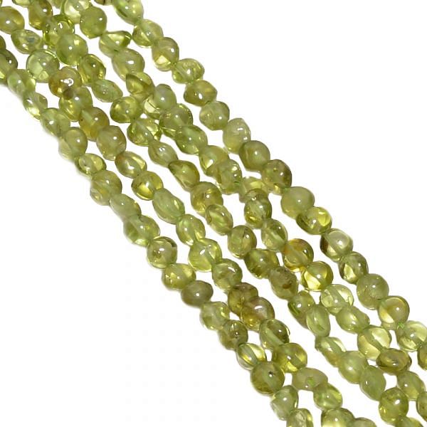Peridot 4-4.5mm Smooth Puff Coin Beads Strand, Peridot Plain Puff Coin Beads, Peridot Beads Strand, Peridot