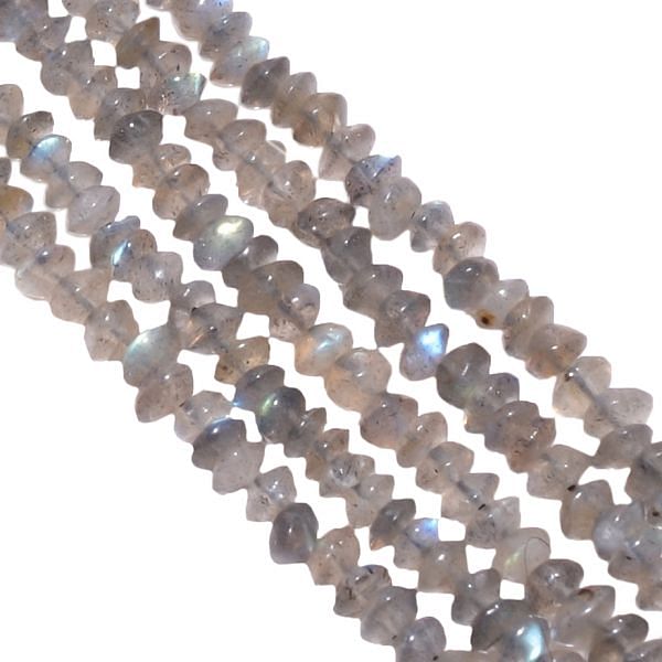 Labradorite 3.5mm Smooth Roundel Beads Strand, Labradorite Plain Roundel Beads, Laradorite