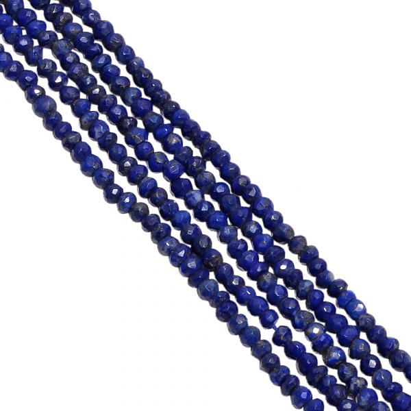 Lapis Lazuli Stone Beads, Lapis Lazuli, Lapis Faceted Roundel Beads, Lapis 3-3.5mm Faceted Roundel Beads Strand,