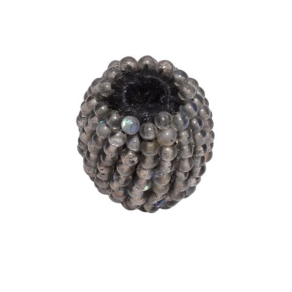Labradorite Plain Semi Precious Stone Beaded Beads - 17x15mm Size, Round and Oval Shape