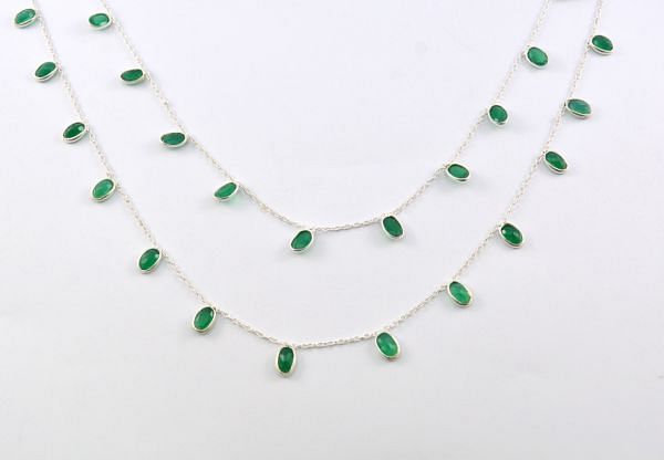 Stunning 925 Sterling Silver Gold Chain With Oval Shape - 6,00x4.00 mm, ROS2-6425  