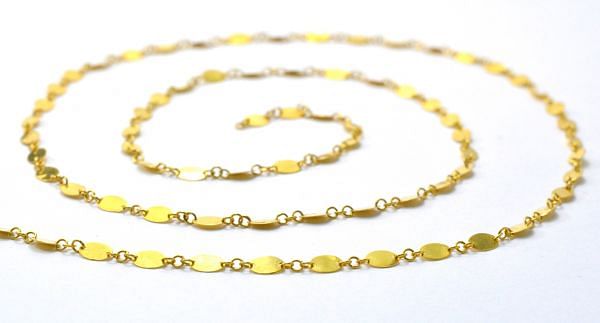  Amazing 18k Solid Gold plain Chain With 6X4 mm Size  - SGGRC-031, Sold by 17 cm.