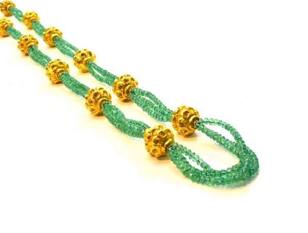   18k Solid Gold Necklace With AAA Quality in 3mm Size -  SGGRC-053