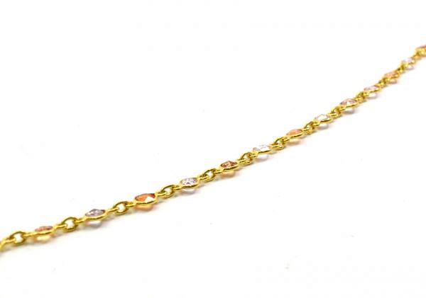 Graceful 18k Solid Gold Necklace in AAA Quality - 4.00MM Size,SGGRC-087