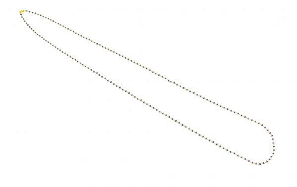  14k Solid Gold Necklace With Blue Sapphire Stone , 2.50 MM, SGGRC-131