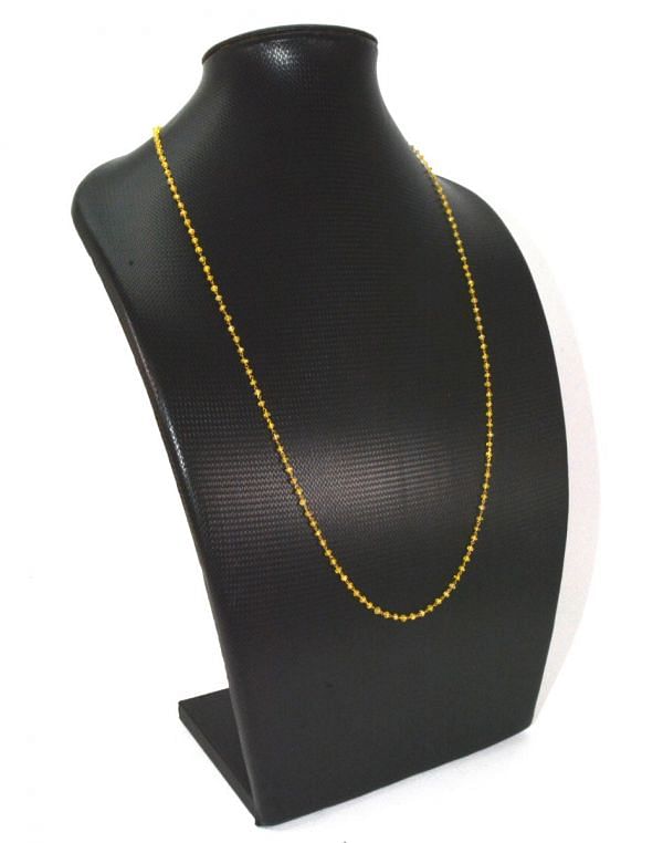  Biguilling 14k Solid Gold Necklace In Roundel Shape - 2MM,  SGGRC-135