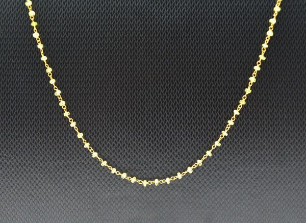  14k Solid Gold Necklace In Roundel Shape With 2MM Size - SGGRC-137