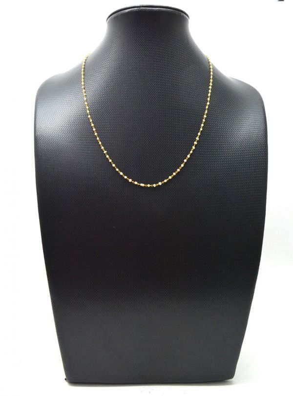  14k Solid Gold Necklace In Cube Shape With 1.00 - 1.50 MM Size - SGGRC-164