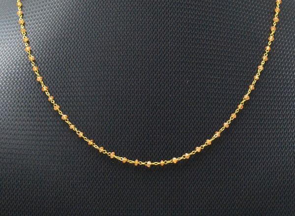  14k Solid Gold Necklace In Roundel Shape - 2MM, SGGRC-183