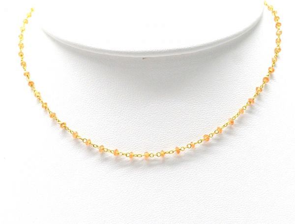  14k Solid Gold Necklace With AAA Quality in 2mm Size, SGGRC-186
