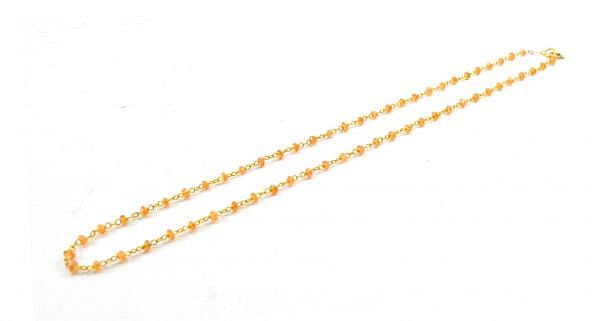  14k Solid Gold Necklace With AAA Quality in 2mm Size, SGGRC-186