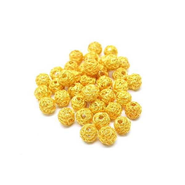 18K Solid Yellow Gold Roundel Shape Plain Wire 8X8,50mm Bead, SGTAN-0127, Sold By 1 Pcs.
