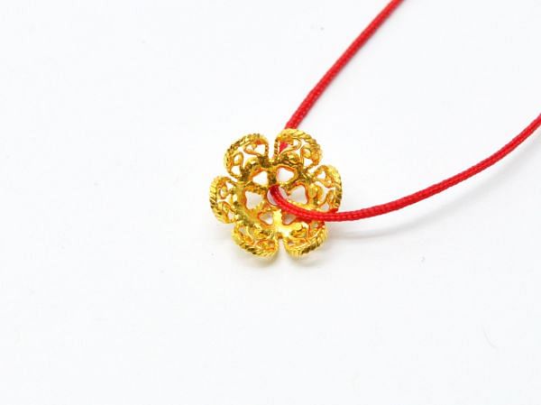 18K Solid Yellow Gold Flower Cap Shape Plain Finishing 11,5X5mm Bead, SGTAN-0239, Sold By 1 Pcs.