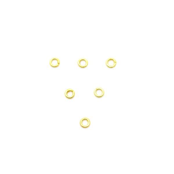 18K Gold Clasps Beads With Round Shape, Finding 2,0X0,4mm Size Beads, SGTAN-0461, Sold By 30 Pcs.