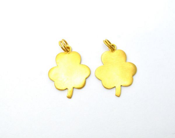 18 Carat Solid Gold Tree Shape Charm Pendant , 16X12X9X0,7 mm Pendant Finding, SGTAN-0505, Sold By 1 Pcs.
