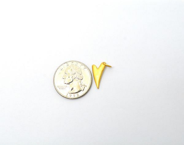 18K Solid Yellow Gold Pendant in  17X9X1,2 mm Size, SGTAN-0513, Sold By 1 Pcs.