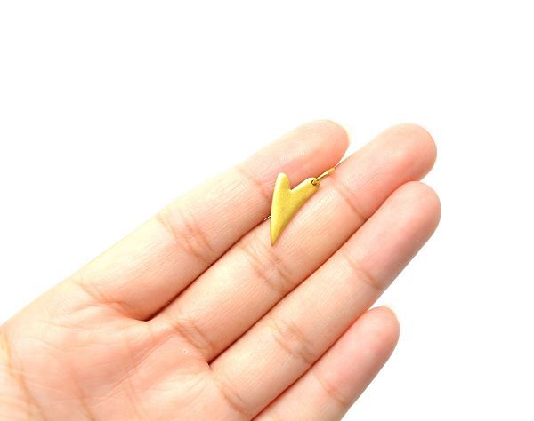 18K Solid Yellow Gold Pendant in  17X9X1,2 mm Size, SGTAN-0513, Sold By 1 Pcs.