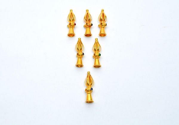 18K Gold Bead With 28X8X9,5 mm Size, SGTAN-0567, Sold By 1 Pcs.