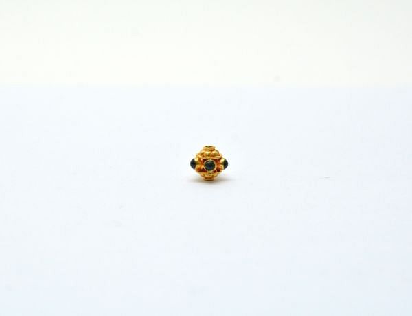Handmade 18K Solid Gold Beads In Fancy Shape , 8X8mm Size - SGTAN-0708, Sold By 1 Pcs.