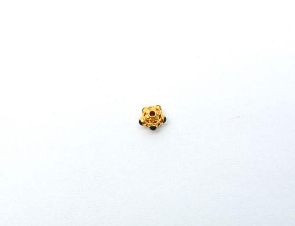 Handmade 18K Solid Gold Beads In Fancy Shape , 8X8mm Size - SGTAN-0708, Sold By 1 Pcs.