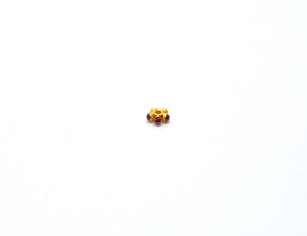  18K Solid  Yellow Gold Beads - 7x3X1.5mm Size   - SGTAN-0724, Sold By 1 Pcs.