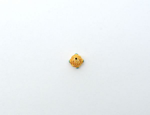  18K Solid Gold Beads With 9X10 mm Size   - SGTAN-0759, Sold By 1 Pcs.