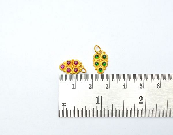 18K Solid Gold charm Pendant In 15X9X2mm Size -   SGTAN-0763, Sold By 1 Pcs.