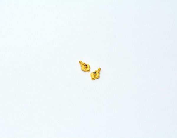 Handmade 18K Solid Gold Charm Pendant in Fancy Shape - 6X10mm Size    - SGTAN-0775, Sold By 1 Pcs.