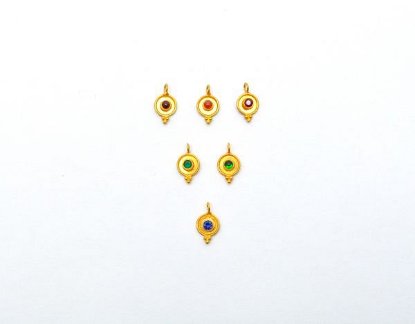  18K Solid Gold Pendant  With 11X6mm  Size   - SGTAN-0776, Sold By 1 Pcs.