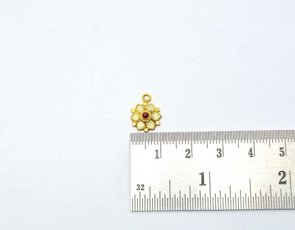  18K Solid Gold Charm Pendant With 13.5X10mm Size - SGTAN-798, Sold By 1 Pcs.