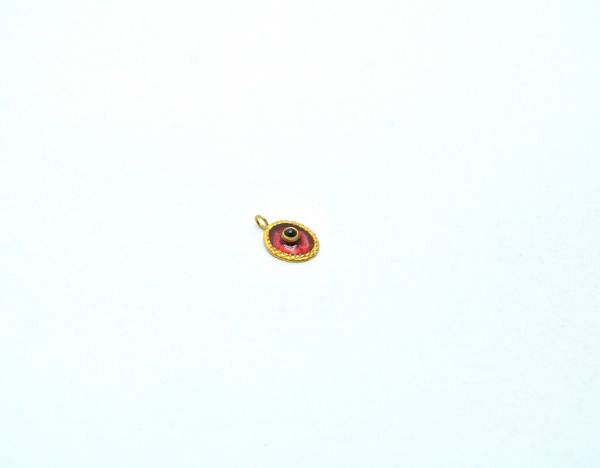  Beautiful 18K Solid Gold Charm Pendant in 13.5X8.5mm Size  - SGTAN-804, Sold By 1 Pcs.