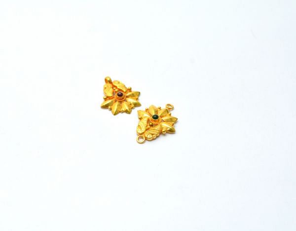 Fancy 18K Solid Gold Charm Pendant  With  20X17X4 mm Size   - SGTAN-0824, Sold By 1 Pcs.