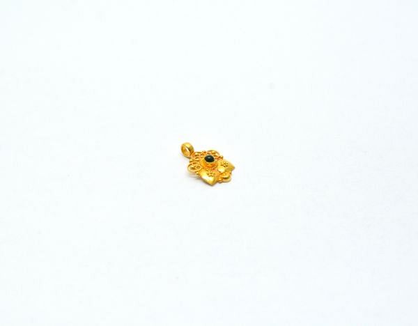  18K Solid Gold Charm Pendant - 16X10X3mm Size    - SGTAN-0829, Sold By 1 Pcs.