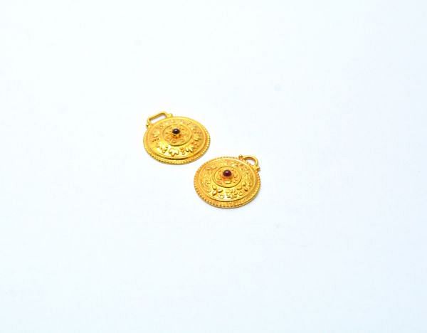  18K Solid Gold Charm in 22X19X5mm Size - SGTAN-0847, Sold By 1 Pcs.