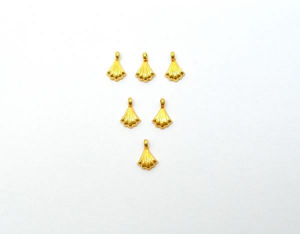  Beautiful 18K Solid Gold Charm Pendant - 10X7X2 mm Size - SGTAN-0848, Sold By 1 Pcs.