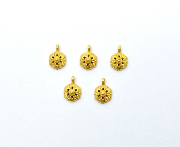  18K Solid Gold Charm Pendant With 12X8X3.5mm Size  - SGTAN-0854, Sold By 1 Pcs.