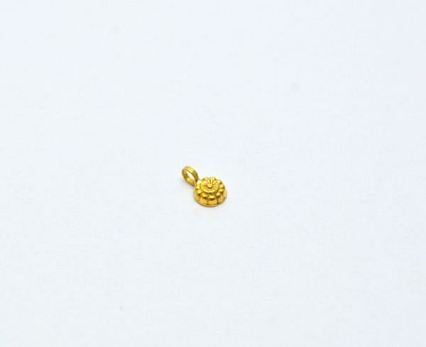  18k Solid Gold Charm Pendant - 7X5X2mm Size - SGTAN-0867 Sold by 2 Pcs 