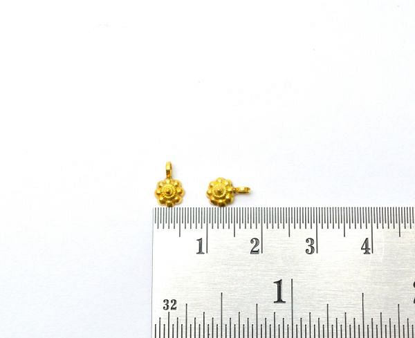  18k Solid Gold Charm Pendant in 8X5.5X3mm Size - SGTAN-0870 Sold by 2 Pcs