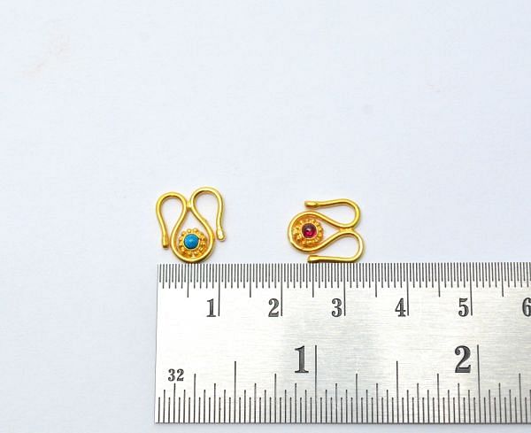 Stunning 18K Solid Gold Charm Pendant - 12X11X2mm Size  - SGTAN-0884, Sold By 1 Pcs.
