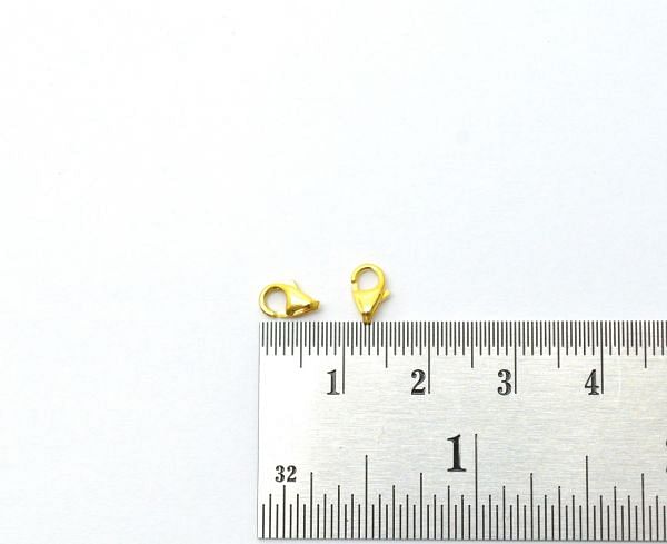 Gorgeous 18k Solid Yellow Lobster Lock in Matt Finish. 7X4mm Amazingly Handcrafted Lobster Lock in 18k Solid Gold, Sold By 1pcs