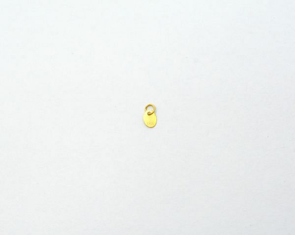 Beautiful 18k Solid Yellow Gold Oval Findings. 5X3.5 mm Handmade 18k Gold Findings in Shiny Finish. (Sold By 5 Piece)