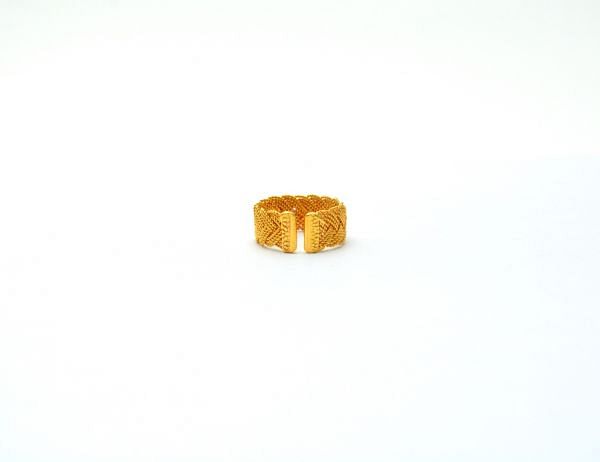  Handmade Amazingly 18K Solid Gold Ring With Hydro Stone - 0984, Sold By 1 Pcs.