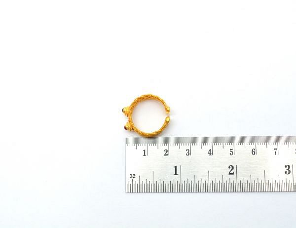  Handmade Amazingly 18K Solid Gold Ring With Hydro Stone - 0984, Sold By 1 Pcs.