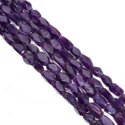African Amethyst  7x3-8x3mm Faceted Cube Beads Strand, African Amethyst Faceted Cube Beads, Amethyst Faceted Cube Beads