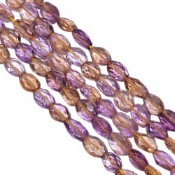 Ametrine Oval Shape Faceted Stone Beads- 8x6-9x7mm