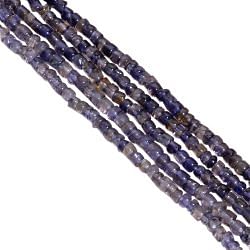 Iolite Plain  Beads Wheel Shape In 3-4 mm, Semi Precious Stone Beads